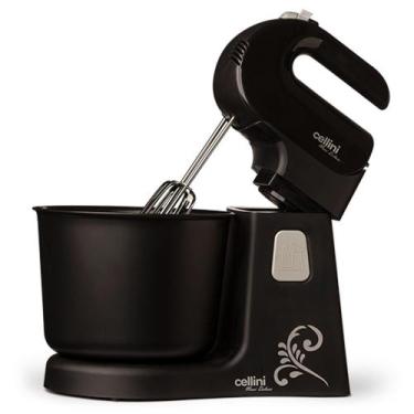 Imagem de Batedeira Maxi Deluxe Cellini Preto 4 Velocidades 300W 127V