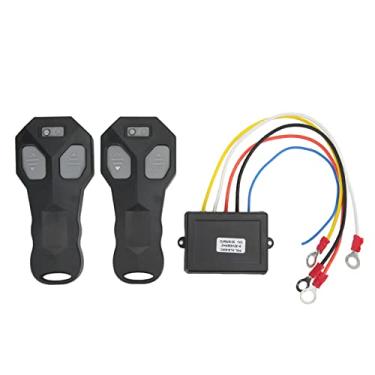Imagem de MUNEFE Wireless Winch Controle Remoto Elétrico, Kit de Controle Remoto Guincho Sem Fio, 12V Wire Control Winch com Indicador para Veículos