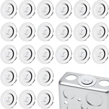 Imagem de LITGURU 24 Peças De Vedação 1" Para Caixa Elétrica, Plugues Removíveis Conduíte, Tubos, Tamanhos Variados Caber Em Aberturas Não Utilizadas