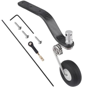 Imagem de Hobbypark 50cc Nitro Great Plane Landing Gear Carbon Tail Wheel Assembly 1.5 inches Rubber Tire Kit RC Airplane Replacement Parts