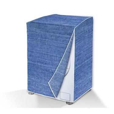 Imagem de Capa de máquina de lavar estampa jeans - GG - Vida Pratika