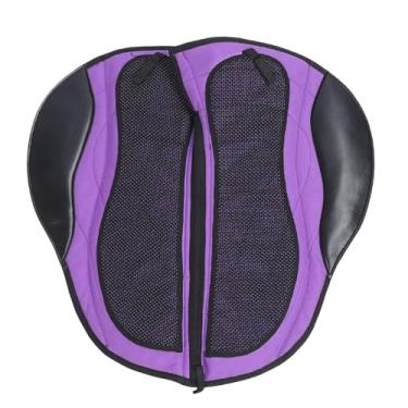 Imagem de Almofadas de sela inglesa para cavalos espessados ​​e respiráveis ​​anti deslize equipamentos de equitação acessórios de choque de lambe de lã de microfibra 70x36cm