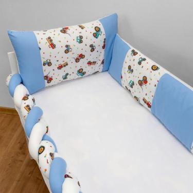 Imagem de Kit Berço 3 Peças Americano Completo 100 Algodão Luxo - Dryka Enxovais