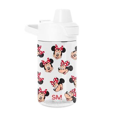 Imagem de Simple Modern Garrafa de água infantil Tritan Plastic Summit | Disney Minnie Mouse 340 g livre de BPA com tampa de canudo coberta à prova de vazamento para meninas, crianças pequenas | Minnie Mouse