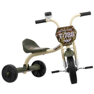 Imagem de Triciclo Infantil Militar Ultra Bikes Military 3 Rodas Menino e Menina