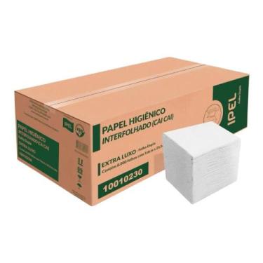 Imagem de Papel Higiênico Interfolhado Cai Cai 9X20,5 Cm 8000 Folhas - Ipel