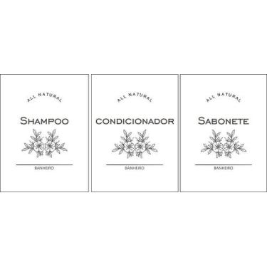 Imagem de Rótulos para Potes e Frascos - Shampoo - Condicionador - Sabonete - PR