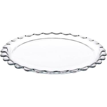 Imagem de Prato para Bolo Pâtisserie em Vidro com Tampa, Transparente - Pasabahç