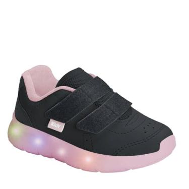 Imagem de Tenis Infantil Kidy Flex Light Brilho Preto Rosa Tamanho:27