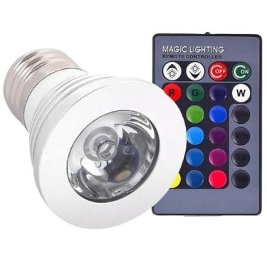 Imagem de Lâmpada Dicroica LED RGB16 Cores 5W E27 Bivolt Com Controle