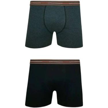 Imagem de Kit com 2 Cuecas Adulto Boxer Algodão Lupo
