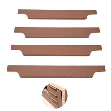 Imagem de Puxador Perfil Cobre Atenas Torralba Furação 140mm 4 Unidades