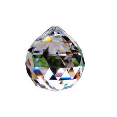 Imagem de Kit 20 Bolas Cristal translucido 4 cm Natal - Shoppingnet