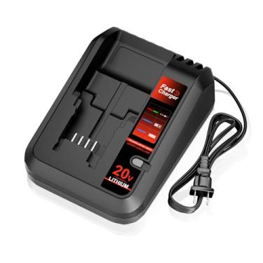 Imagem de BDCAC202B Substituição para carregador de bateria Black and Decker 20V BDDC201B, compatível com baterias de íon de lítio Black and Decker de 20 volts LB2X4020 LB2X4020-OPE LBXR20 LBXR2020APB LBD1520S