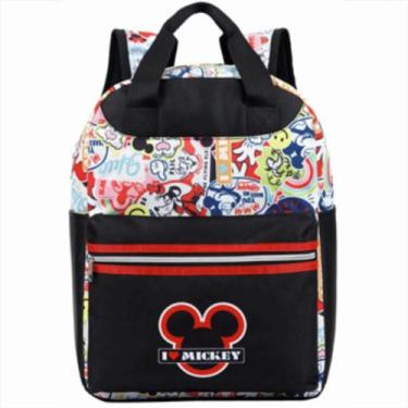 Imagem de Mochila Disney 100 Personagens Clássicos 30x40x15cm - Design Mágico e 