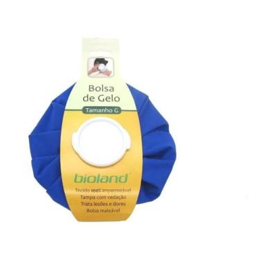 Imagem de Bolsa Flexível Para Gelo Cor Azul Com Tampa Grande Bioland
