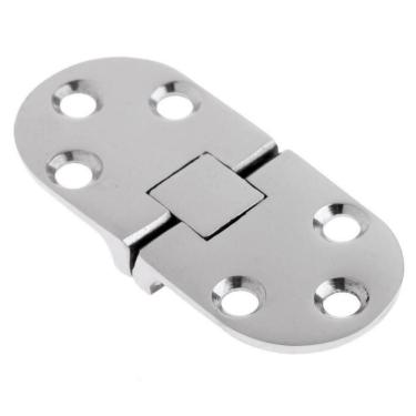 Imagem de Dobradiça Em Aço Inox 316 Tipo Mesa Com 6F 66X 30 X 2,5Mm