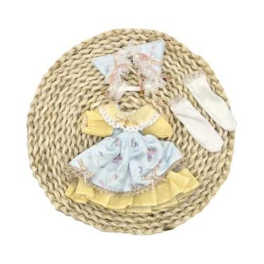 Imagem de Bonecas BJD De 30cm Conjunto Completo Roupas De Boneca Anime Olhos 3D 