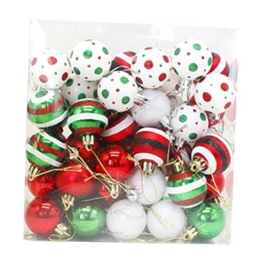 Imagem de Fenteer 50 peças de enfeites de bola de Natal inquebráveis, enfeites decorativos, centro de mesa de 1,57 polegadas para o festival de ação de Graças e Ano