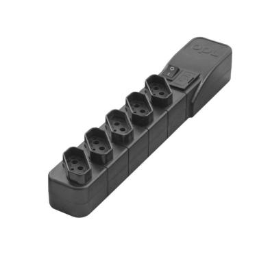 Imagem de Filtro De Linha Abs 5 Tomadas Bivolt Com Fusível + Usb