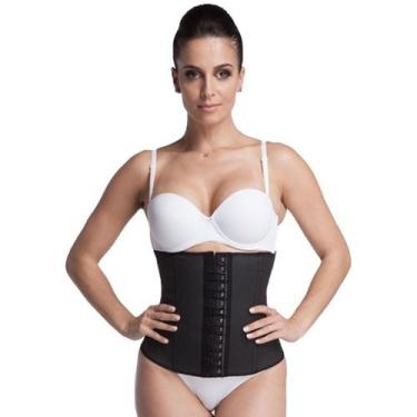 Imagem de Cinta Modeladora Emborrachada Esbelt - Cotton  shaper feminino , Preto