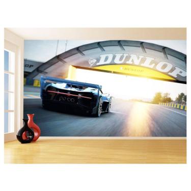 Imagem de Papel De Parede Carro Bugatti Chiron Pista Sol 3,5M Car06