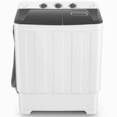 Imagem de Máquina de lavar portátil Nictemaw 30kg Lavadora e secadora 2 em 1, 11