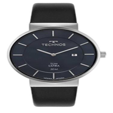 Imagem de Relógio Technos Masculino Slim Prateado Gm15Ar/0A