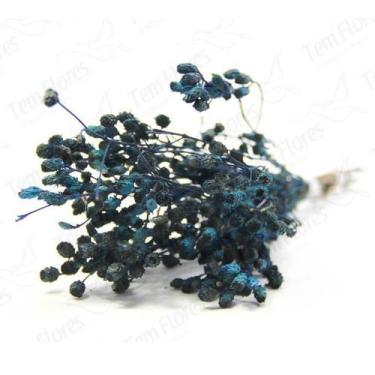 Imagem de Ramo Roxo Flor Desidratada Buque Flores Secas - Pense Flores, Azul