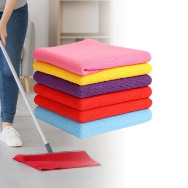 Imagem de Kit 05 Panos de Chão Em Microfibra 70x100 Super Absorvente - Flamms