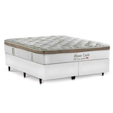 Imagem de Cama Box King Herval Monte Carlo de Molas Ensacadas, 72x193x203 cm