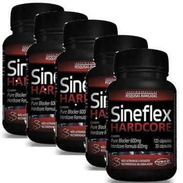 Imagem de Kit 5 - Sineflex Hardcore 150 Cápsulas - Power Supplements-Unissex