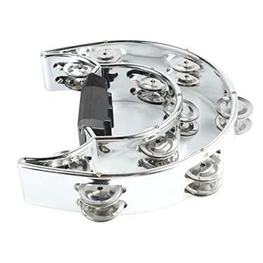 Imagem de RiToEasysports Tamborim de Jingles Manipulados Com Som Crocante, Fácil Execução de Pandeiro de Percussão para karaokê