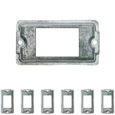 Imagem de 7 Tampa De Condulete 3/4 Furação 3 Tecla Alumínio Sieg