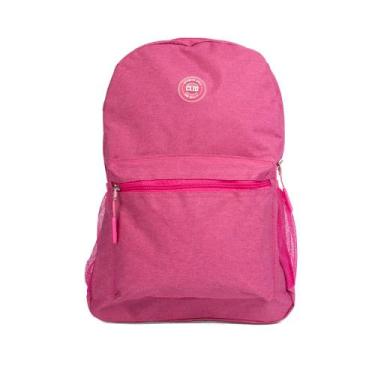 Imagem de Mochila Unissex Clio Style Jeans Rosa/Branco, Rosa, Branco, Único