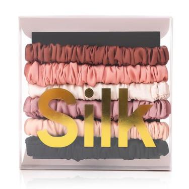 Imagem de Silk Scrunchies LOVUITEN 100% seda de amora para mulheres e meninas