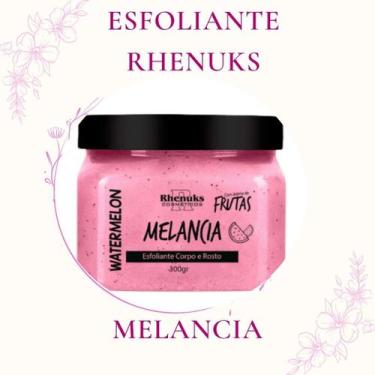 Imagem de Esfoliante Frutas Rhenuks 300g Pele Macia e Cheirosa, Melancia