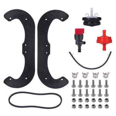 Imagem de Mikatesi Pás de borracha para soprador de neve 84-1980 e kit de substituição de correia 75-9010 com kit de ferragens para lança-neve Toro CCR Powerlite Snowthrower