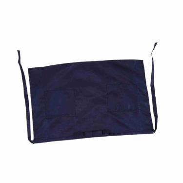 Imagem de Ymiko Avental, Aventais de Meio Comprimento Com Bolsos para Cozinha ou Servir (Azul-marinho)