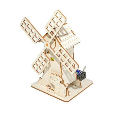 Imagem de Kit de moinho de vento: experimentos científicos STEM elétricos DIY de