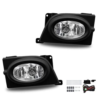 Imagem de Faróis de neblina adequados para Honda Civic 2006 2007 2008 4 portas para-choques luzes de neblina com interruptor e chicote de fiação