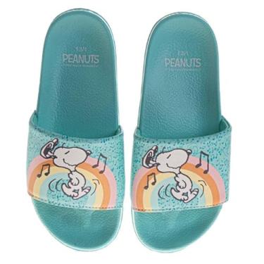 Imagem de Bob Esponja Slide Open Toe Kids - Bob Esponja e Patrick Star Sandálias Deslizantes Deslizantes para Meninos e Meninas Crianças Pequenas - Criança Grande, Azul claro, 11-12 Little Kid