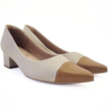 Imagem de Sapato Scarpin Usaflex Tamanho:34;Cor:Nude
