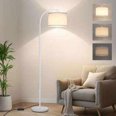 Imagem de Luminária de chão Boncoo White Arc Adjustable Shade 9W 3000K LED