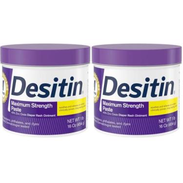 Imagem de Creme para assaduras Desitin Max Strength 40% de óxido de zinco 454g