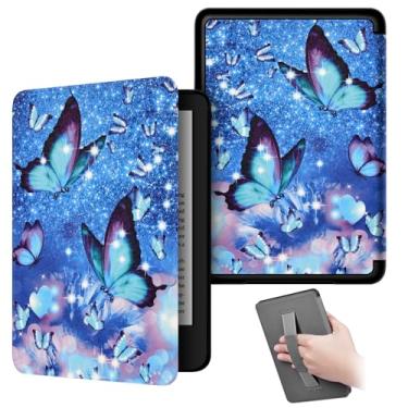 Imagem de Akacy Capa com padrão pintado com alça para o novo Kindle paperwhite de 6,8 polegadas (11ª geração - edição 2021), capa protetora leve para Kindle edição 2021 11ª geração e-reader (33)