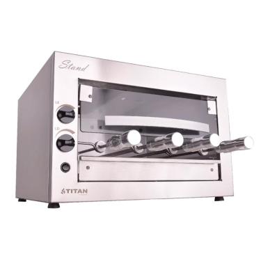 Imagem de Churrasqueira A Gás De Bancada Titan Stand 4 Espetos Giratórios 220v