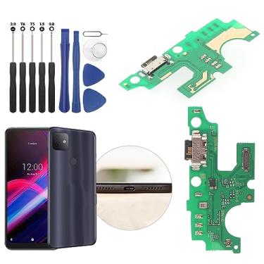Imagem de Porta de carregamento USB para T-Mobile REVVL 4+ Plus 5062W 5062Z Dock Connector Charger Board Flex Cable Assembly Substituição para REVVL 4+ Plus 5062W 5062Z com ferramentas