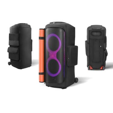 Imagem de YUULNMOP Capa protetora para alto-falante compatível com JBL PartyBox 710, bolsa de viagem, bolsa de armazenamento portátil com vários bolsos para acessórios PartyBox 710