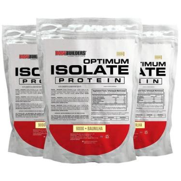 Imagem de Kit 3X Optimum Isolate Whey Protein 900G - Bodybuilders